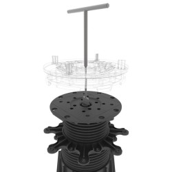 Stelsleutel voor de Envirolift Max tegeldrager werking foto