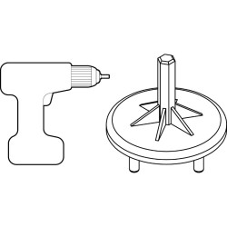 Verstelgereedschap voor tegeldragers van Envirolift