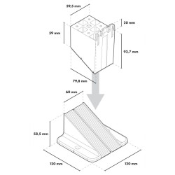 Envirolift Raptor L terrasdrager tekening