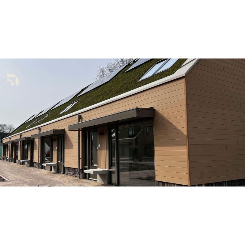 Brandveilig, circulair en biobased rabat gevelbekleding van RIWOOD